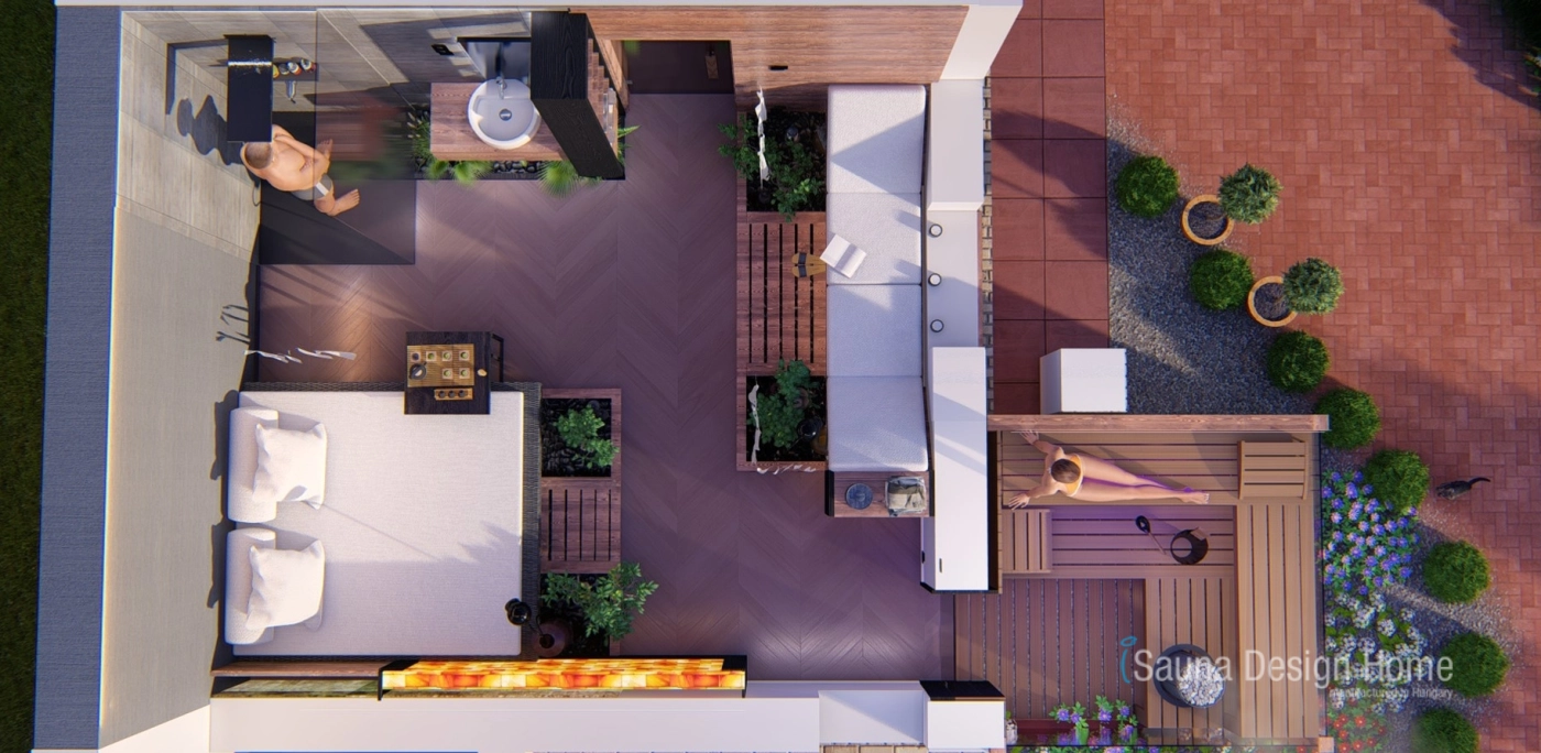 színes alaprajz - wellness